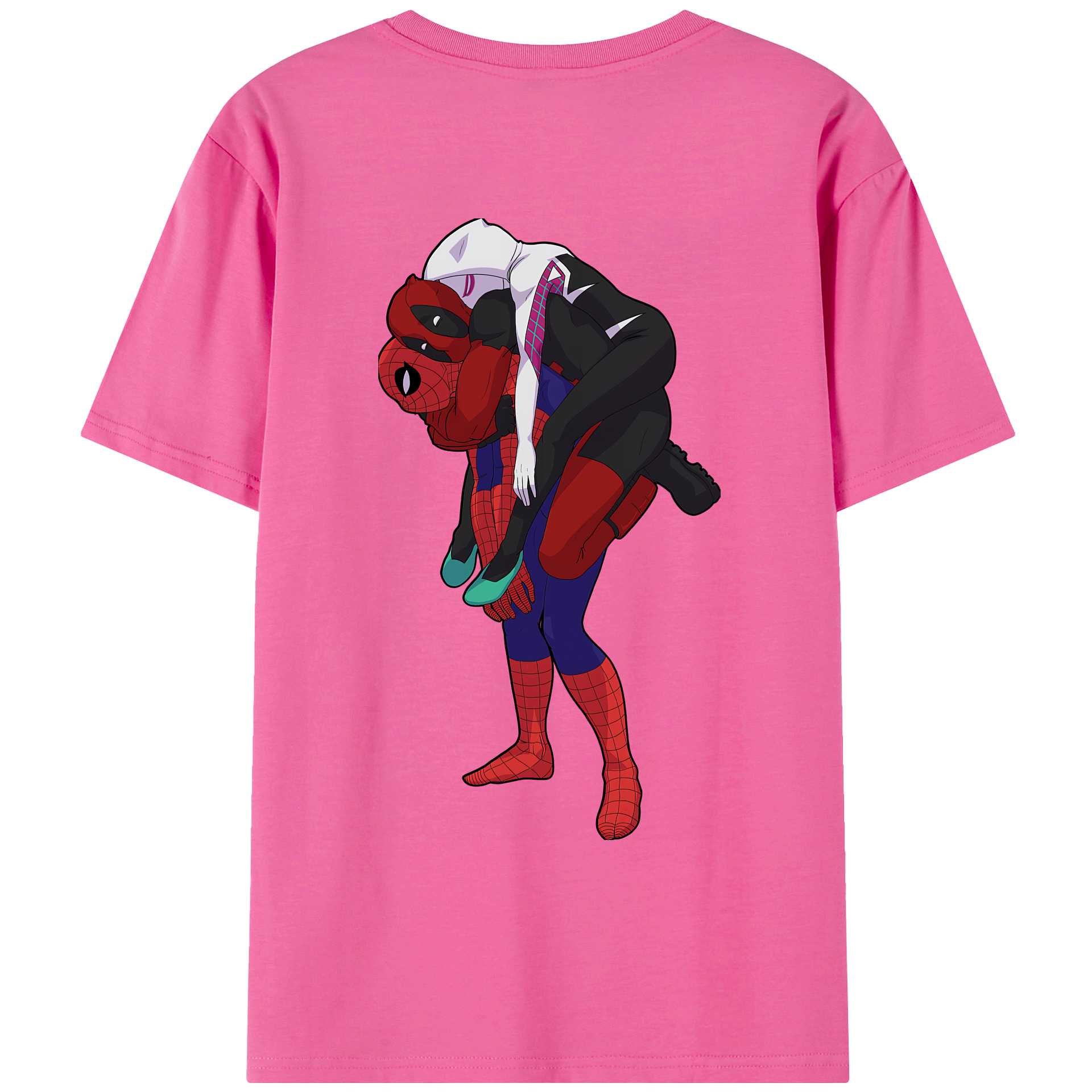 （画像用） Deadpool デッドプール レディース半袖Tシャツ(バックプリント)